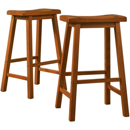 Weston Home Ashby Bar Stool  Brown  Set of 2