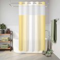 thumbnail image 6 of No Hook Shower Curtain, Yellow Ombre Shower Curtains for Bathroom with See Through Top Window, Modern Gradient Abstract Art Waterproof & Washable Bath Curtain Stand Up Stall 36"x72", 6 of 9