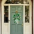 thumbnail image 5 of JHEHF 20" Green Wreath St. Patrick'S Day Wreaths Rustic Farmhouse Front Door Hanging Sign Wreath Wall Window Decoration Spring Festival and Irish Party Supplies, 5 of 8