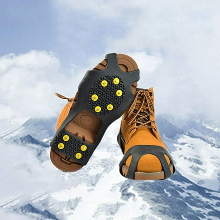 Ice Snow Non-Slip Snow Shoes Spikes Grips TPE Steel Anti Slip Shoes ...