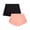 Peach/Black, variant on RBX Girls Dolphin Athletic Shorts Breathable Mesh Gym Activewear 2 Pack