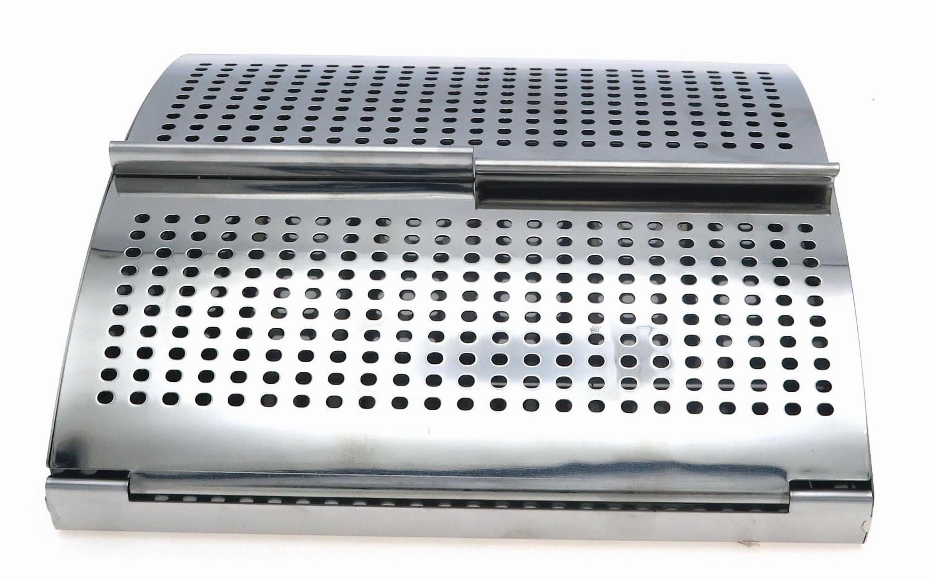 EXPERT GRILL STAINLESS STEEL SMOKER BOX, STAINLESS STEEL SMOKER BOX