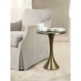 thumbnail image 2 of Grandview Gallery Round Metal Matte Golden Bronze Side Accent Table 24" H x 19" D, 2 of 5