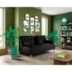thumbnail image 1 of Sofá Cama Makora Queen con Memory Foam Color Negro Lino Respaldo Reclinable de 3 Posiciones, 1 of 8