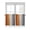 Gray Orange, variant on Half Window Curtains 24 Inches Long, Sage Green Gray Ombre Window Treatment Curtain Drapes, Vintage Country Wooden Short Curtains Tiers for Kitchen Over Sink, 27.5"x24", 2 Panels