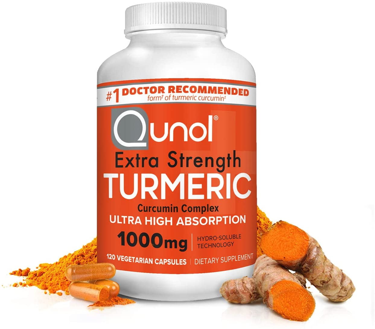 Turmeric Curcumin Capsules, Qunol with Ultra High Absorption 1000mg