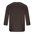 thumbnail image 4 of lmcalzta Mens Shirts 3/4 Sleeve Cotton Stretch Comfy Casual Pullover Button Henley T-Shirts for Workout Athletic, 4 of 5