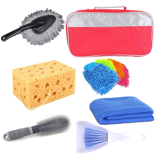 EeaseMX Kit de lavado de autos portátil combinado, equipo de limpieza de autos (color aleatorio)