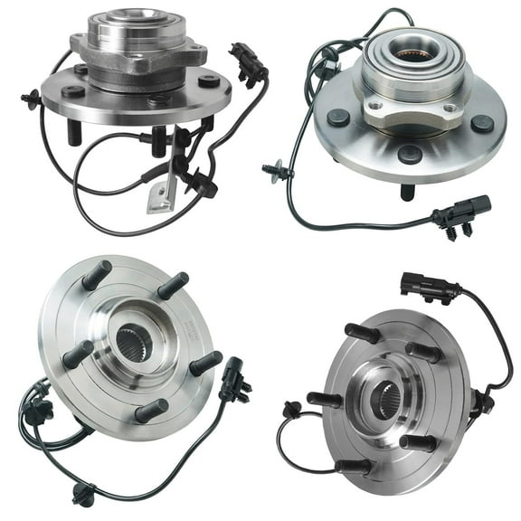 Detroit Axle - Front & Rear Wheel Bearing and Hub Assembly Replacement for 2007-2008 Pacifica Models w/ABS