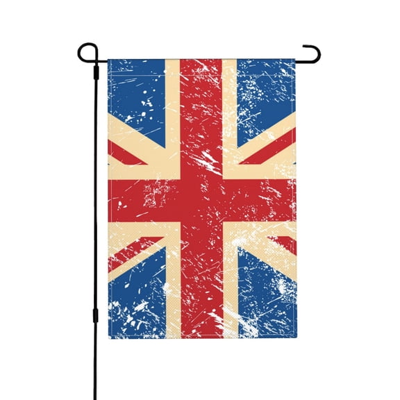 Union Jack Uk Flag Retro Garden Flag Outdoor House Flags 12 X 18 Inch Banner Yard Home Decoration