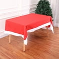 thumbnail image 4 of 132cmx208cm Christmas Red Rectangle Table Cloth Desk Protective Decoration Cover, 4 of 6