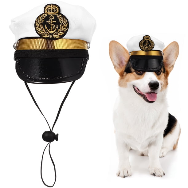 Gorro divertido para mascotas, accesorio elegante para disfraces, ideal para gatos, perros y cachorros. Disponible en negro, blanco y dorado.