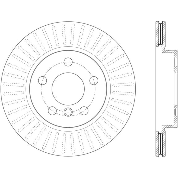 C-Tek Disc Brake Rotor 121.34156 Fits select: 2014-2021 BMW I3
