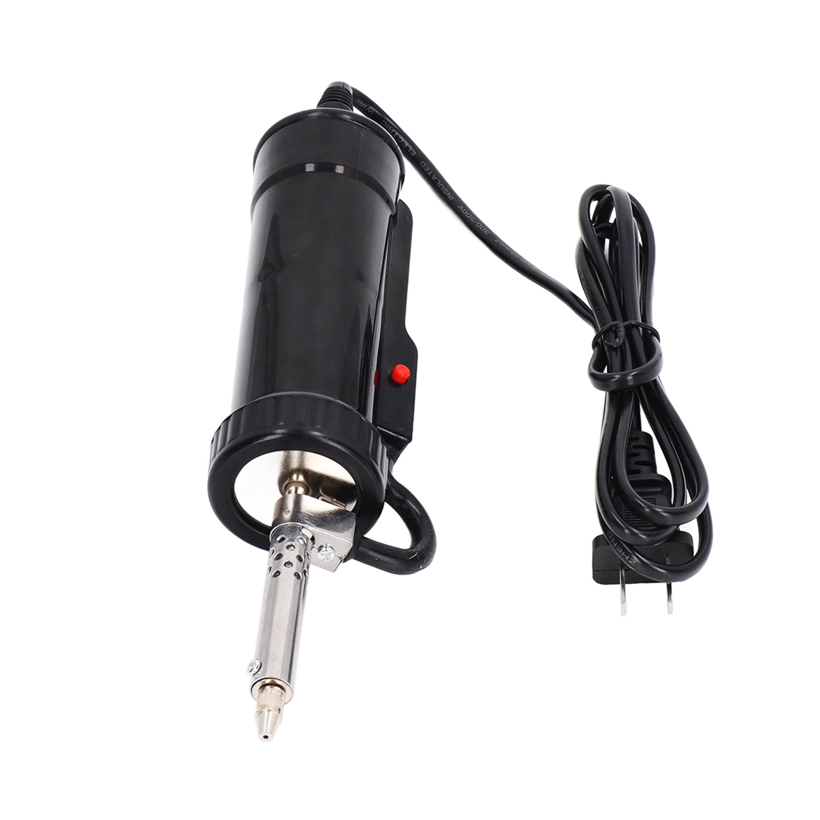 Riousery Automatic Solder Sucker 30W 110V Portable Electric Desoldering Gun Pump Electronic Soldering Iron Pen Repair and Rework Station Tool Kit with 3 Nozzles for Circuit Board Maintenance