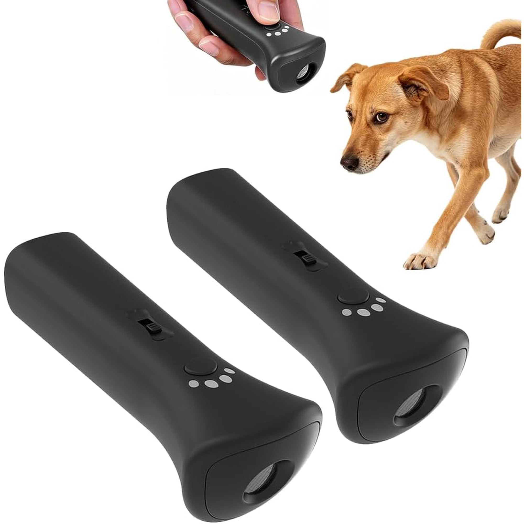 Anti Barking Device for Dogs Ultrasonic Dog Bark Deterrent Dog Bark Deterrent Devices Best Anti-Barking Device 3 Modes Safe Humane Indoor Outdoor Portable Training Tool 2 pcs