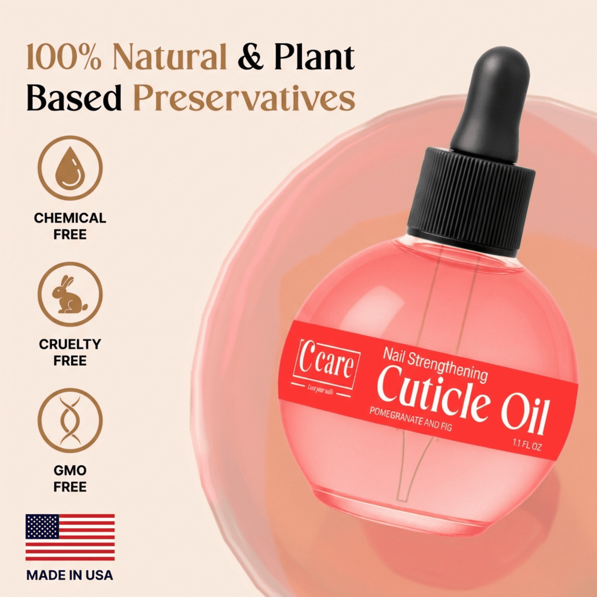 C Care Pomegrante and Fig Scented Cuticle Oil, Moisturizing