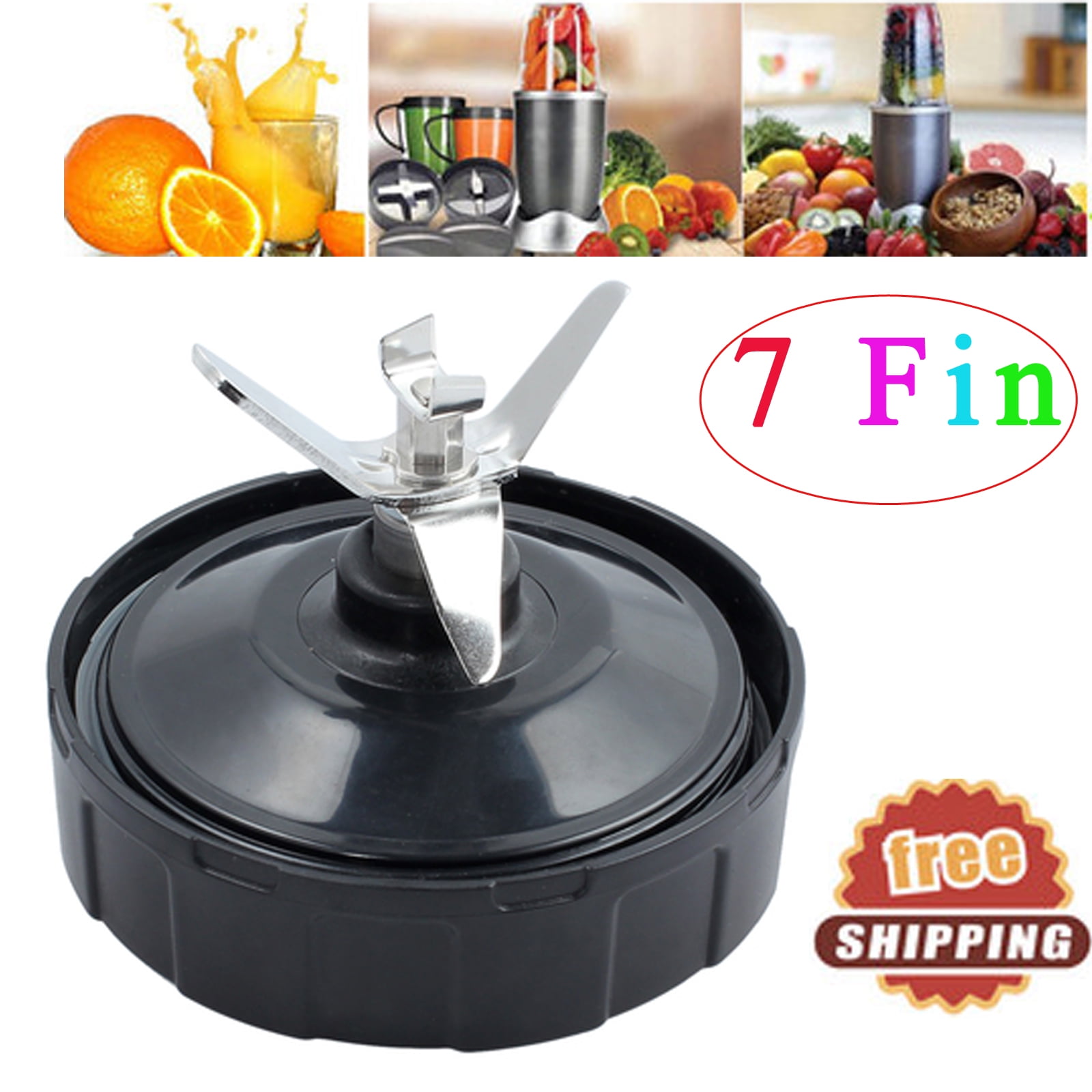 7 Fin Ninja Ersatzklinge für Nutri Ninja Auto iQ BL487 BL492