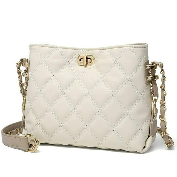 Small Crossbody Bags for Women Quilted Shoulder Purses and Handbags Black