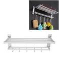 thumbnail image 4 of Towel Rack, Storage Rack Easy Installation Foldable Aluminum  For Bedroom, 4 of 8