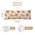 thumbnail image 4 of Capybaras Body Pillow Pillowcase One Size Body Pillow Cover with Hidden Zipper Body Pillow Case Gifts for Women Men Boys Girls, 4 of 6