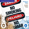 thumbnail image 4 of No Smoking Bilingual Sign, OSHA Danger Sign, (SI-3970) 24x36 Corrugated Plastic, 4 of 7
