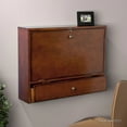 thumbnail image 3 of Brown Wall Mount Folding Desk, 3 of 5