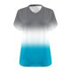 thumbnail image 4 of Camisetas de Verano de las Mujeres de Manga Corta con Cuello en V de Gran Tamaño Camiseta Deportiva Sólida, Base Cómoda Casual, 4 of 4