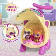 Disney Junior SuperKitties SuperKitty Copter with Lights and Sounds, 3 Pieces, Poseable Figures, Ages 3+