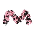 thumbnail image 3 of Chmadoxn Pastel Halloween Decor Pink & Purple Artificial Maple Leaf Garland, 66.9" Faux Hanging Vine Foliage for Fireplace Mantel Table Centerpiece Indoor Home Decoration, 3 of 9