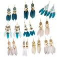 thumbnail image 2 of DESIGNICE Earrings,Unique Feather Design Earrings for Women,Premium Craftsmanship & Materials Ear Cuffs,Style6, 2 of 2