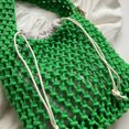 thumbnail image 2 of Bolsa De Almacenamiento Bolsa de vagabundo tejida para mujer, embrague femenino de malla a la moda con colgante bonito (verde) Tmvgtek Para Estrenar, 2 of 9