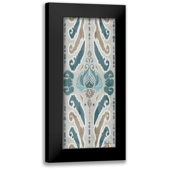 Pinto, Patricia 8x14 Black Modern Framed Museum Art Print Titled - A Touch of Flourish I
