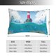 thumbnail image 2 of Balery Lighthouse Sea Port Funda de Cojín Estampada, Regalos para Mujeres, Regalos de Amor para Ella, Regalos para Novia o Esposa, Funda de Almohada-14"x20", 2 of 6