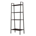 thumbnail image 4 of Tcbosik 4-Tier Ladder Shelf, Freestanding Storage Rack, Bookshelf Bookcase with Metal Frame for Home Office, Living Room, Bedroom, Kitchen, Black, 4 of 7