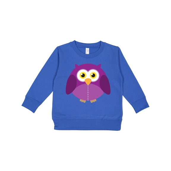 Inktastic Purple Owl Bird Toddler Sweatshirt