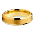 thumbnail image 2 of 6mm Yellow Gold Wedding Ring,Tungsten Wedding Ring,Engagement Ring,Tungsten Carbide Ring,Brush, 2 of 4