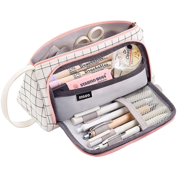 Big High Capacity Light Pencil Pen Case Office College School Large Storage Bag