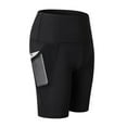 thumbnail image 2 of Qingpeng Womens High Waisted Biker Shorts Tummy Control Compression Stretchy Workout Yoga Shorts with Pockets, 2 of 8