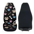 thumbnail image 4 of Uorisanigo Car Seat Covers Front Seats Only, Plush Cute Dog Paw Print Front Seats Cover 2PCS, Universal Automotive Seat Cover for Trucks SUV, Auto Interior Decoration, 4 of 7
