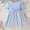 Light Blue, variant on RTKFRFLM Toddler Girls Casual Dresses Summer Bowknot Princess Dress With Gradient Mesh Skirt Short Sleeve Party Dress Girl Beach Sundress Dresses,Size 3-4 Years