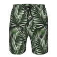 thumbnail image 3 of Goofa Tropical Palm Leaves1 Printed Mens Swim Trunks Summer Quick Dry Short Beach Swimwear Bathing Suits-3X-Large, 3 of 9