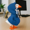 thumbnail image 4 of TaoLeHui 7 Inch Desk Goose Costume Hoodie - Magnetic Key Holder Outfit with Pocket for Table Decor, Mini Goose Statue Accessory Fits Most 7" Figurines, 4 of 6