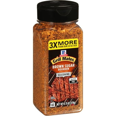 McCormick Grill Mates Brown AIF4 Sugar Bourbon Seasoning, 9.75 oz