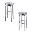 thumbnail image 1 of Mel Counter Stainless Steel Stool with Footrest 26"H Set of 2, 1 of 5