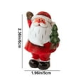 thumbnail image 3 of ABPWLY Home Christmas Santa Claus Table Figurine Resin Decoration for Centerpiece Mantel Display Red 6x5x5cm Christmas, 3 of 6