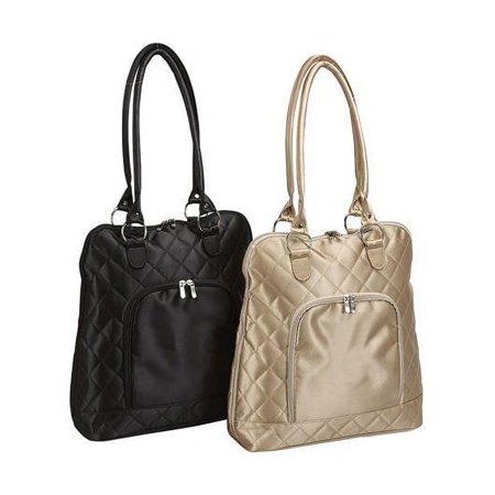 UPC: 0044759267949 | SAVVY GOLD VERTICAL LAPTOP TOTE