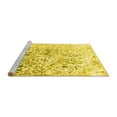 thumbnail image 2 of Ahgly Company Machine Washable Indoor Rectangle Abstract Yellow Contemporary Area Rugs, 5' x 7', 2 of 4