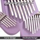 thumbnail image 3 of Piano De Pulgar De Kalimba Sapele De 8 Teclas, Mini Piano De Dedo Exquisito, Instrumento Musical Portátil Con Martillo De Afinación Para Principiantes, 3 of 6