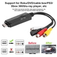 thumbnail image 4 of Cable a TV a convertidor adaptador de vídeo compuesto AV 3RCA CVBS a 1080P para TV VCR DVD, 4 of 8