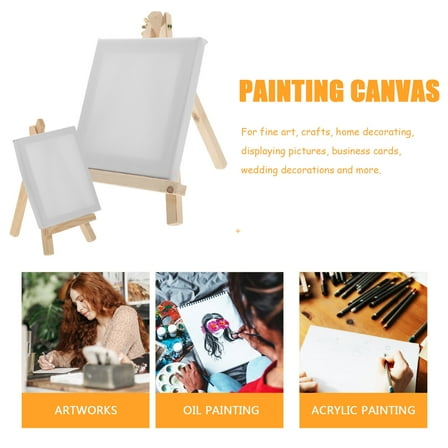 TAILTOSS 2Pcs Tabletop Easels for Painting Small Canvases for Painting Artists Canvas Painting Supplies